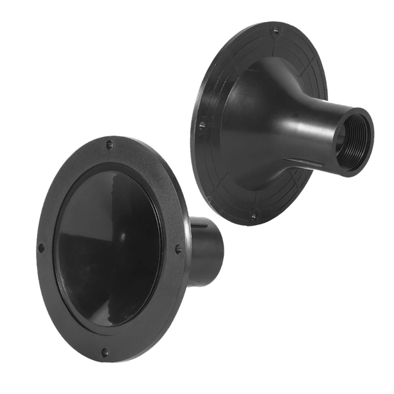 2Pcs Tweeter Speaker Accessories Treble Horn 5Inch 128mm For HiFi Home Theater Karaoke Professional Audio Mixer ABS Horn Adapter