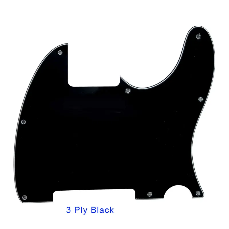 Xinyue Custom Guitar Parts - For 8 Hole Screws US Tele Guitar Pickguard With Blank Scratch Plate Multicolor Choice