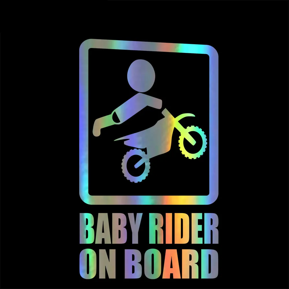 

Fuzhen Boutique Decals Exterior Accessories Cartoon Baby Rider on Board Sticker Vinyl Auto Window Styling Decal PVC 20cm