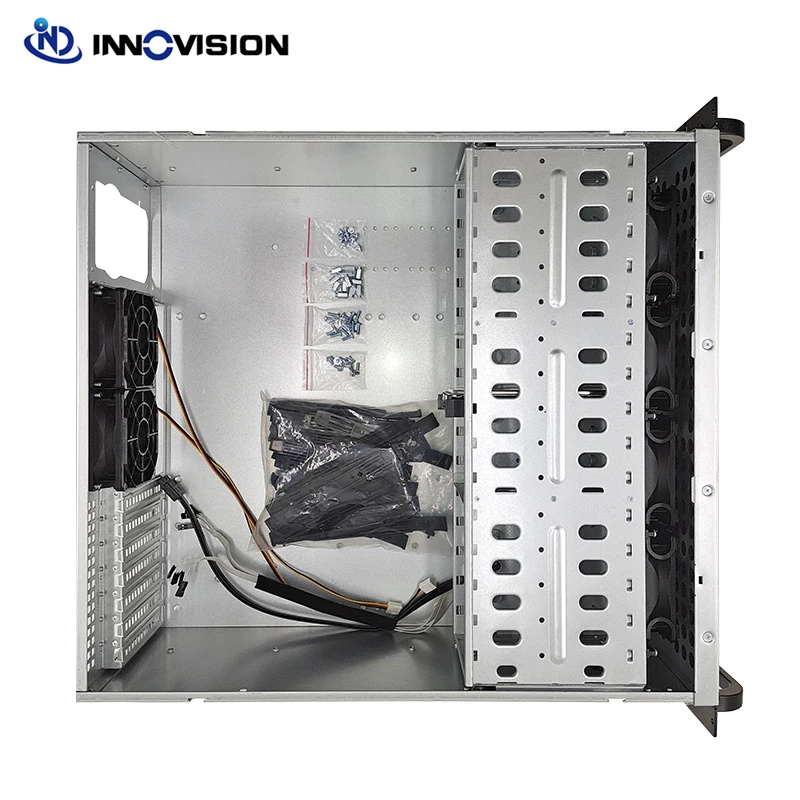 Imagem -05 - Caixa de Montagem Industrial para Computadores 4u 480 mm de Profundidade 15hdd Chassi de Servidor Ipfs Instalação Máxima de 12x1 Polegadas m b