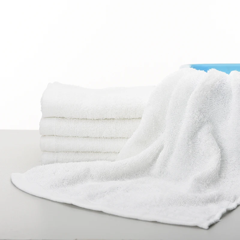 Toallas de baño de algodón blanco para Hotel, SPA, sauna, salón de belleza, toalla suave para Hotel grande, 33x73cm