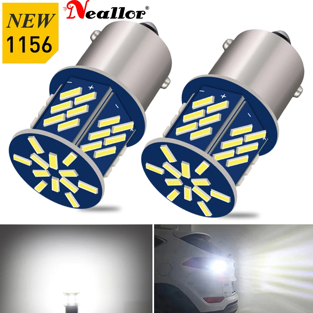 

2pcs P21W 1156 BA15S LED Daytime Running Light DRL Lamp LED Bulb 1200LM Canbus No Error For Kia Rio 3 4 2015 2016 2017 2018 2019
