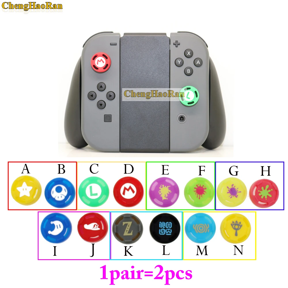 2pcs Silicone Analog Stick Grips Caps for Nintend Switch NS JoyCon Controller Sticks Cap Skin for Joy Con Cover