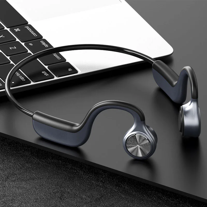 Bluetooth 5.0 fone de ouvido de condução óssea fones de ouvido sem fio de orelha aberta com microfone de redução de ruído ipx5 fone de ouvido para ciclismo correndo