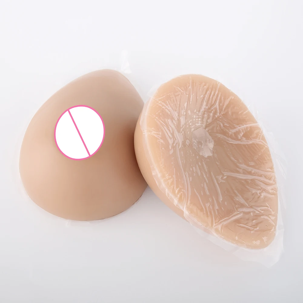 KnowU New Upgrade Water Drop Silicone Breast Forms Crossdresser Postoperative Brown Water Droplets