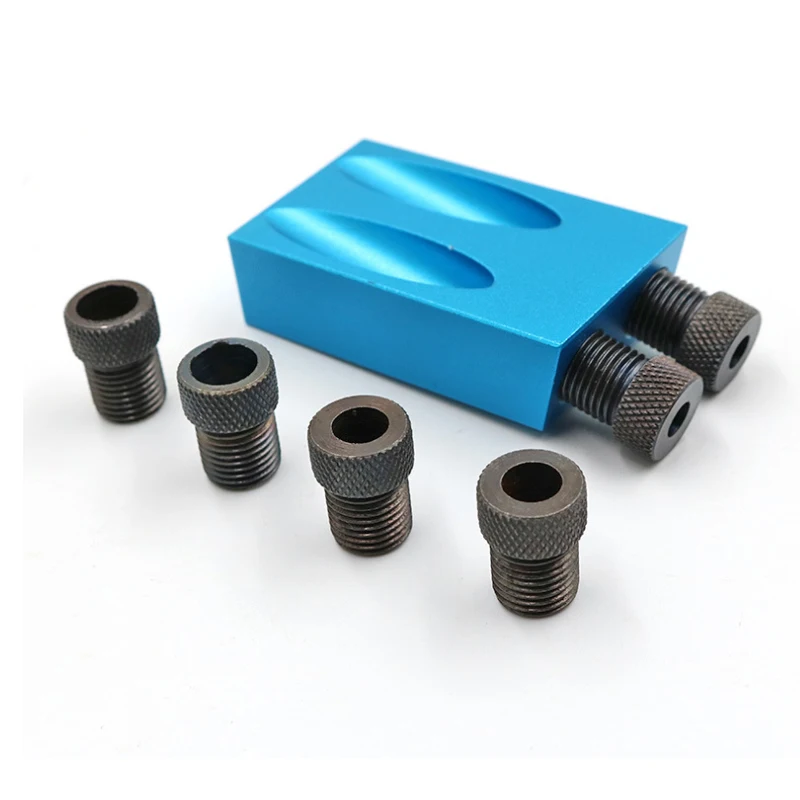 1 Set 15 Derajat Sudut Bor Woodworking Oblique Lubang Locator Mata Bor Lubang Saku Kit Hole Puncher DIY alat Pertukangan