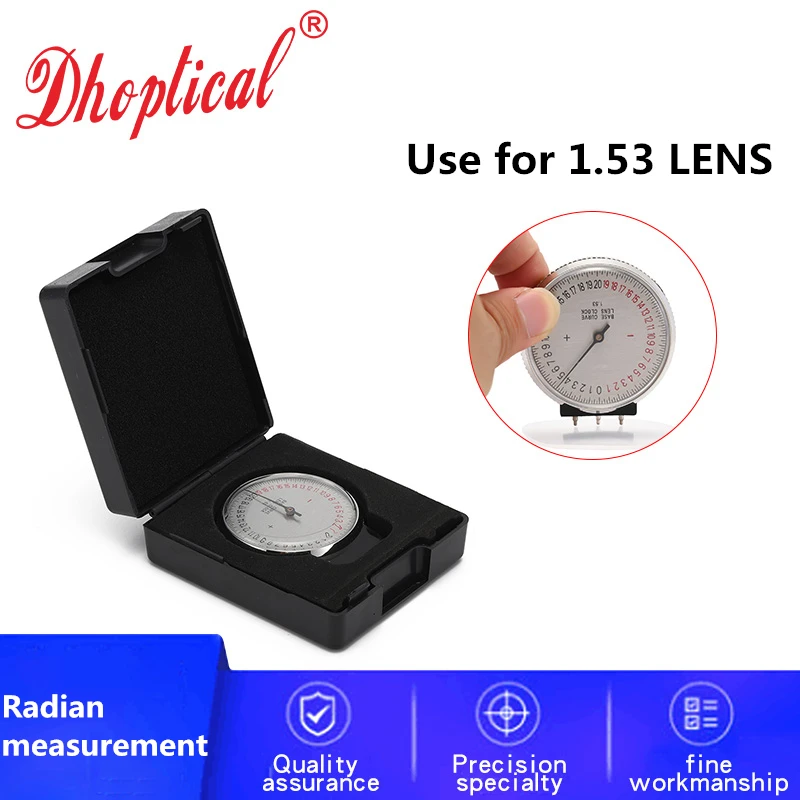 lens Radian test table use for1.53 lens eyeglasses Radian measurement tool By dhoptical