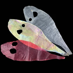 3PCS Multiple Color Real Fish Skin Film for Saltwater Fly Making Sabiki Rig Baits Shrimp Body Cover