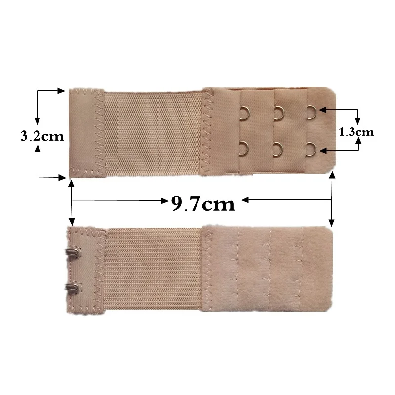 Женский удлинитель бюстгальтера, 3 ряда, 2 крючка, эластичная Регулируемая удлиненная застежка для нижнего белья SAL99