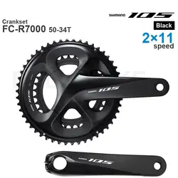 SHIMANO 105 HOLLOWTECH II Road Crankset 2x11-speed FC-R7000 for Road Bike Bicycle 50-34T 52-36T 53-39T