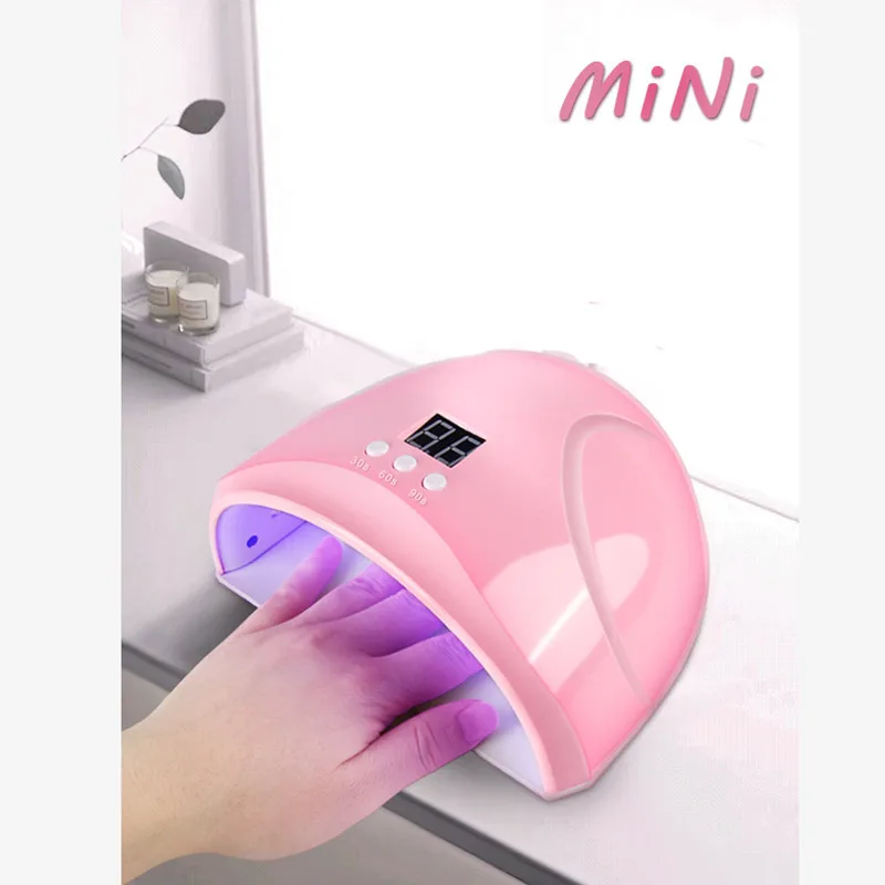 poly nail gel uv lamp Gel dryer with uv nail lamp, manicure lamp with uv nails  manicure tools with automatic sensor