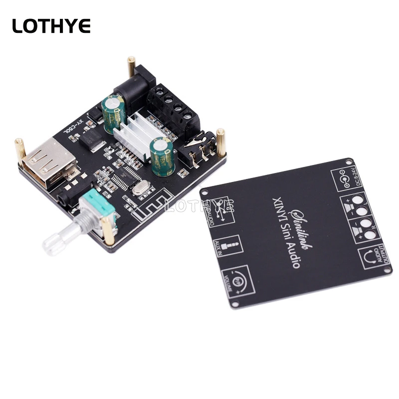 MINI 50Wx2 Bluetooth 5.0 Wireless Audio Digital Power amplifier Stereo board Bluetooth Amp Amplificador 3.5MM USB APP C50L