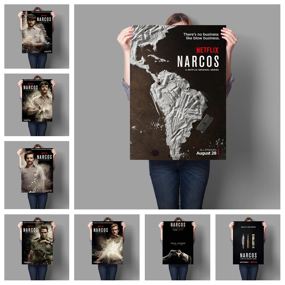 Narcos Movies American TV Poster Living Room Room Decorative Wall Art Painting Poster Art Decor canvas painting
