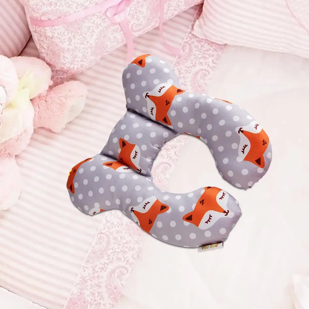 Baby U-shaped Pillow Pearl Cotton Filling Cradle Stroller Seat Neck Pillow Baby Head Stereotyped Pillow Children's Travel Pillow