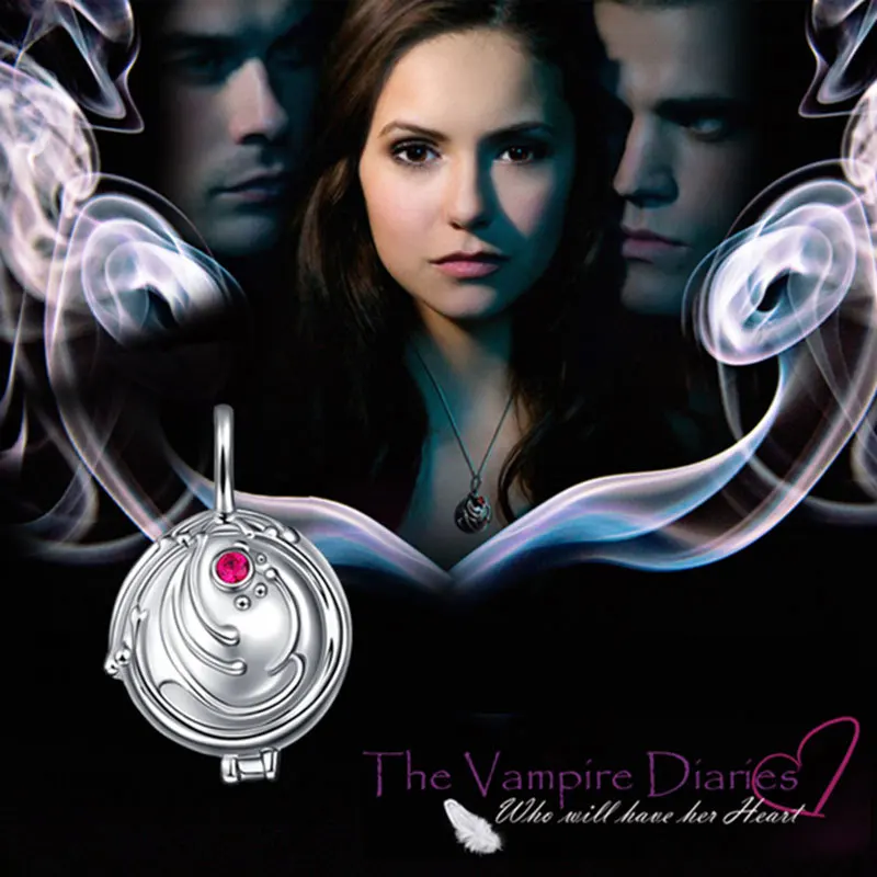 The Vampire Diaries Elena Vervain Necklace S925 Sterling Silver Vampirina Pendant Women Girls Jewelry Necklace Birthday Gifts