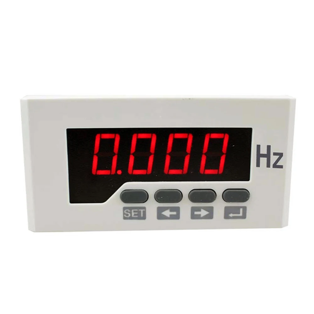 Taidacent Digital Display Hertz Frequency Meter Digital Hertz Meter 4-20mA 10V/50hz 9999HZ RS485 Current Voltage RPM Speed Meter