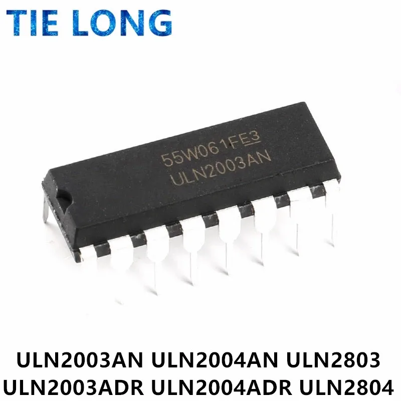 10 Uds. ULN2003AN DIP-16 ULN2003 ULN2003APG DIP ULN2003ADR ULN2004AN ULN2004ADR ULN2004 ULN2004APG SOP ULN2003A ULN2803 ULN2803APG