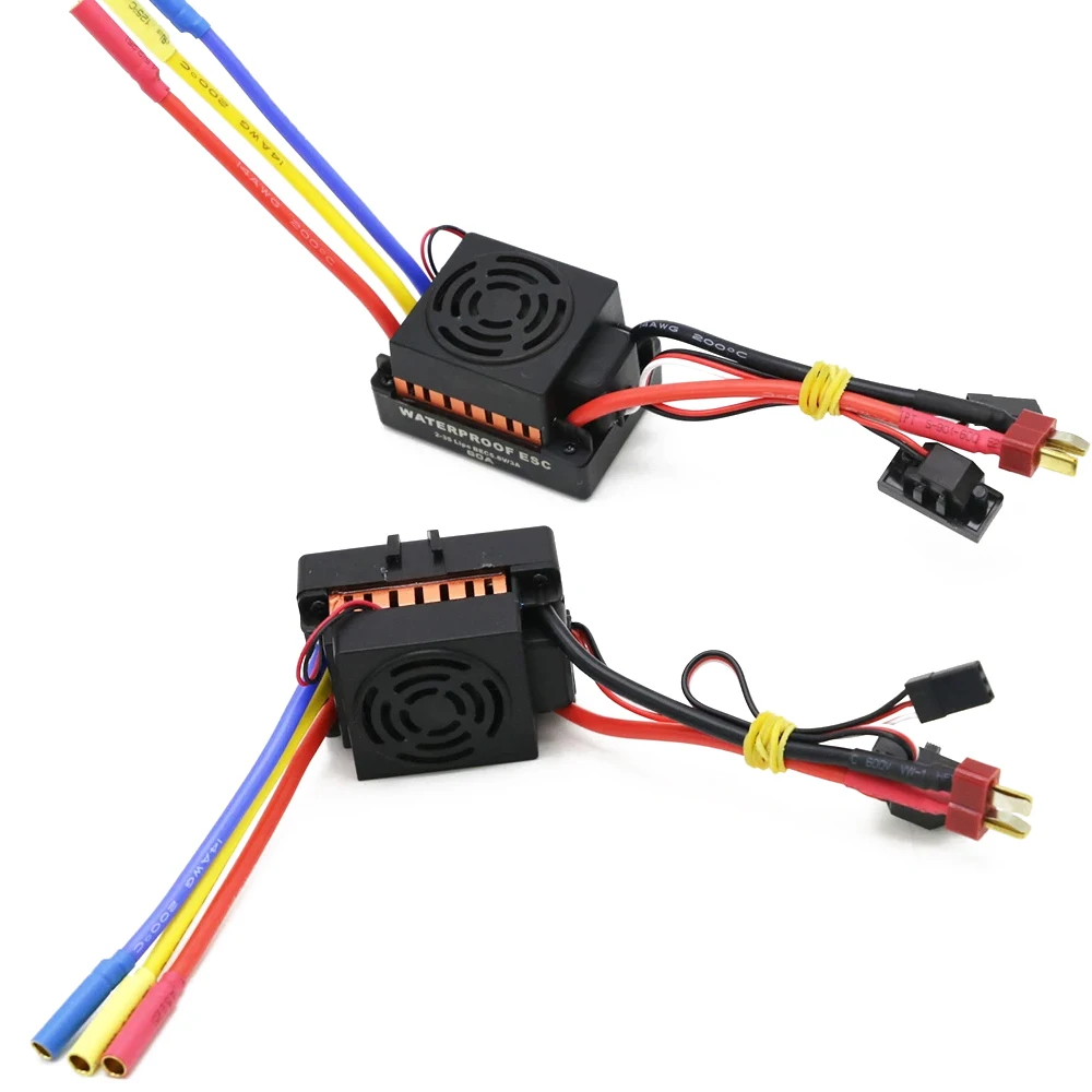 RC Waterproof 60A 2-3S Sensorless Brushless Electronic Speed Controller ESC 3A/5.5V BEC For 1/10 RC Car Truck Buggy Part Toy