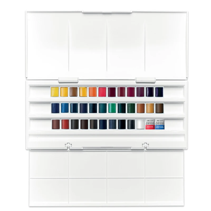 Winsor & Newton  36 Colors Cotman Solid Watercolor Paint Pigment Set