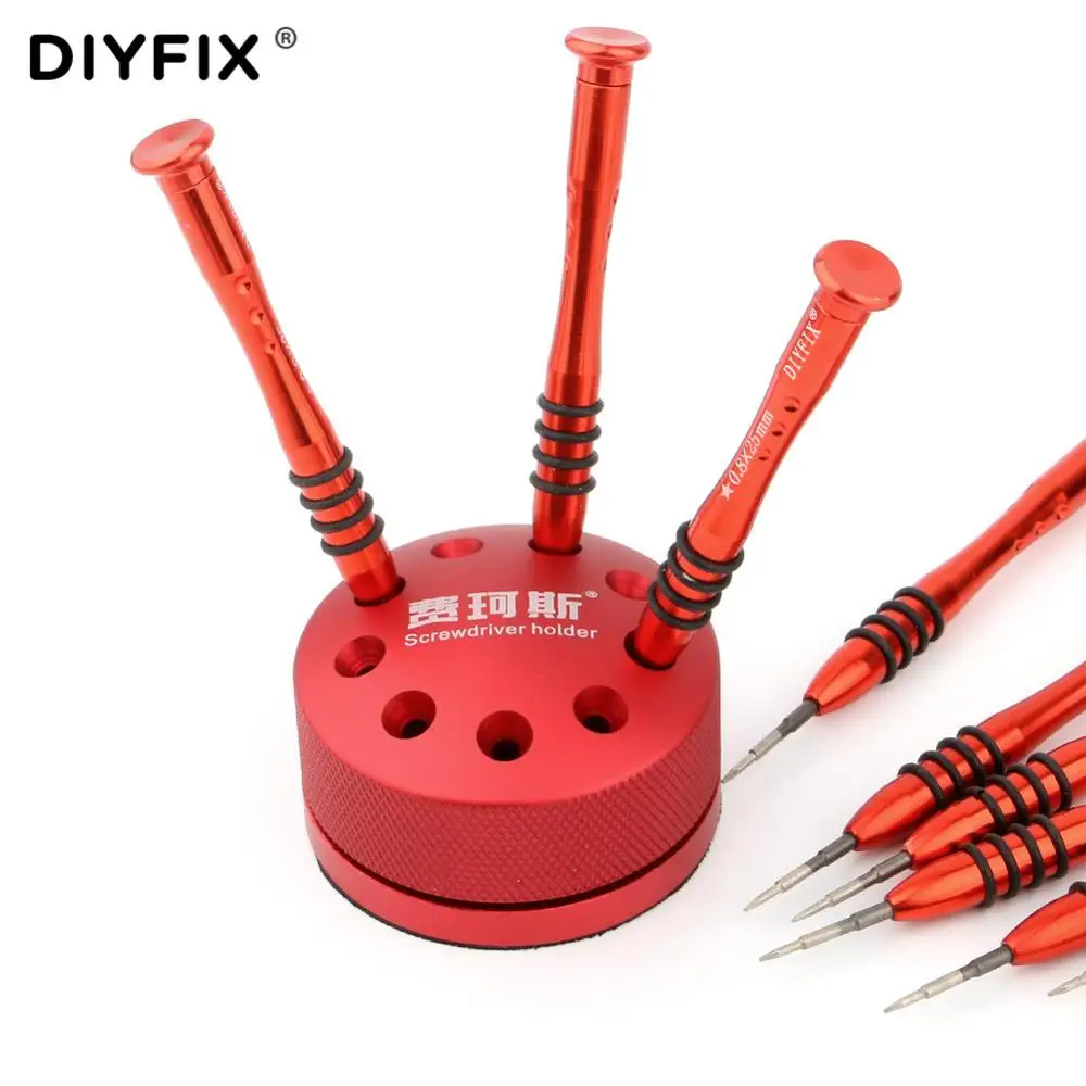 DIYFIX 360 ° di Rotazione Cacciavite Magnetico Supporto Del Telefono Mobile Parti di Riparazione Strumento di Dialogo Component Box Storage Mensola Per cacciaviti