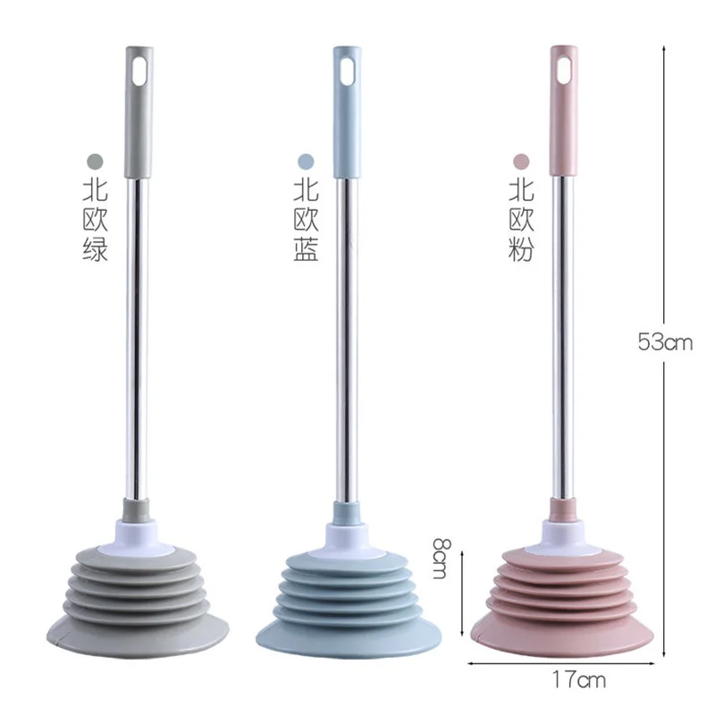 1PC Toilet Plungers Sewer Anti bloking Tools Sink Bathtub Closestool Drain Pipeline Dredge Suction Cup Bathroom Kitchen Supplies