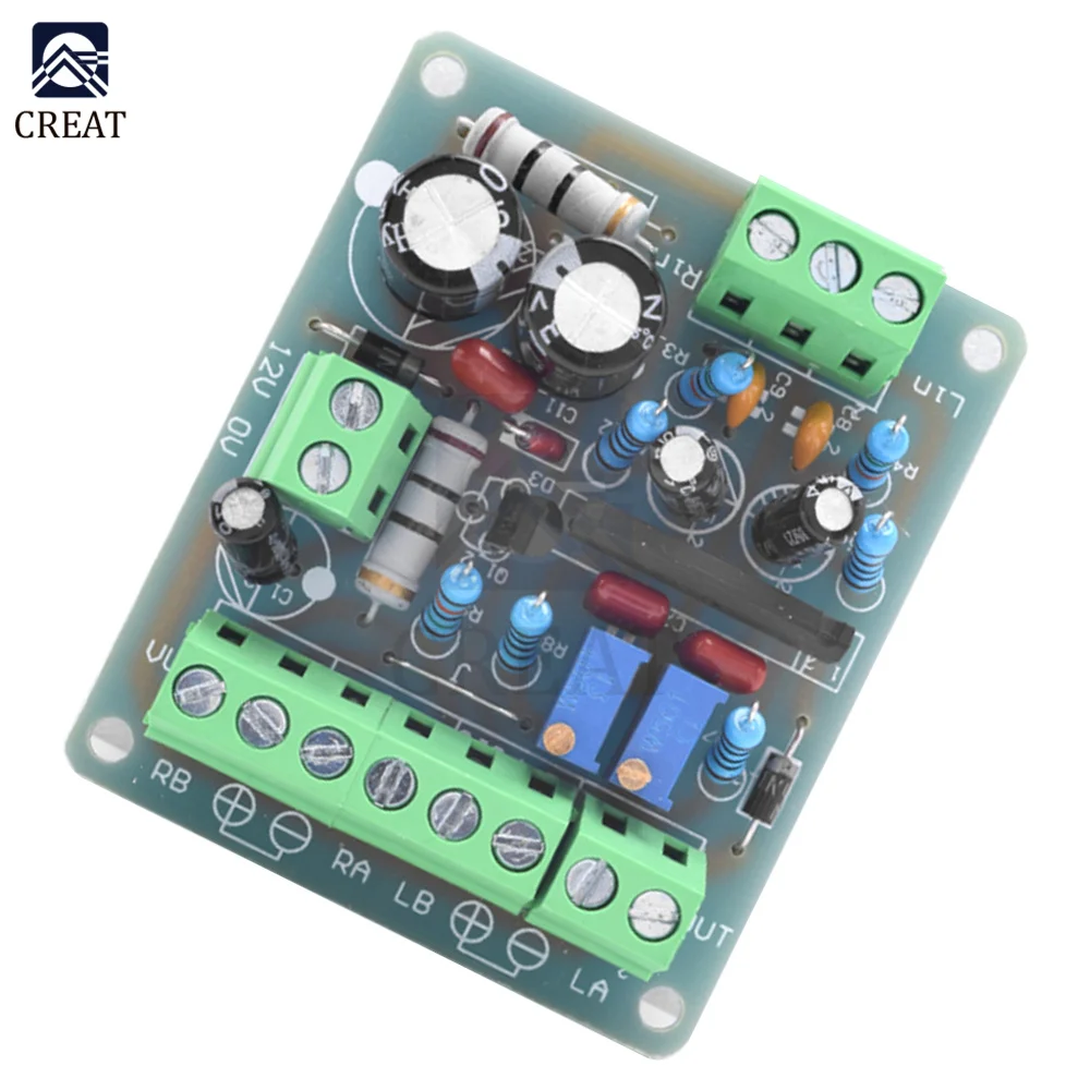 DC 12V VU Meter Drive Board Audio Power Amplifier Depan dan Belakang Power Meter Level Drive Module