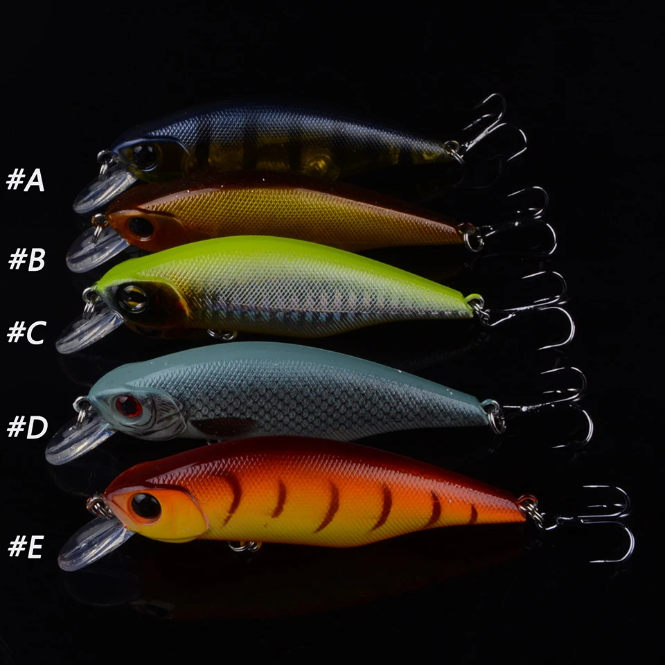 10pcs Hard Wobbler Fishing Lure Minnow 8.5cm 13.3g Artificial Plastic Bait 3D Eyes Crankbait Japan Fish VIB Swimbait Pesca Isca