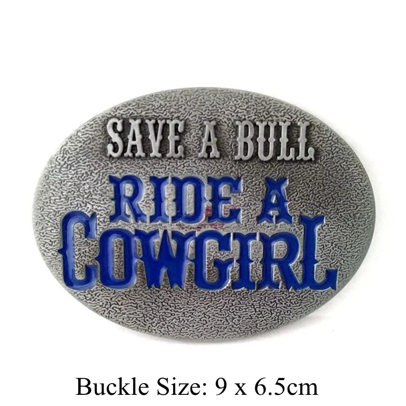 Cinture Casual da uomo nere per uomo con fibbia ovale in metallo salva un toro giro una COWGIRL accessori da Cowboy occidentali regalo maschile fresco