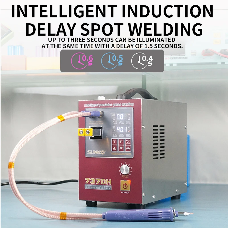 737DH Lithium Battery Assembly Welding Machine 18650 Battery Spot Welding Machine Automatic Induction Spot Welding Lithium