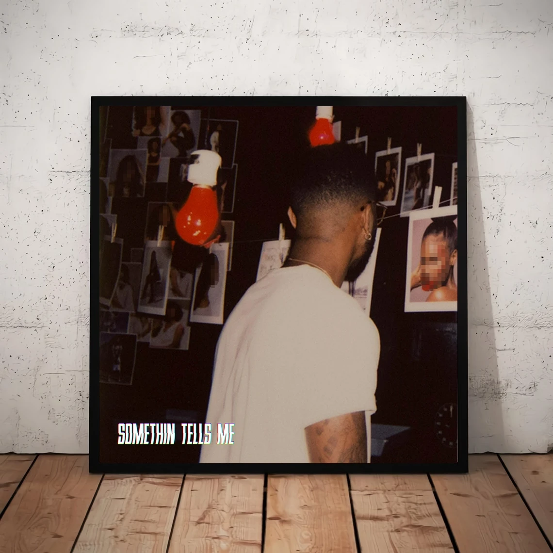 Bryson Tiller Somethin Tells Me Music Album Cover Poster Canvas Art Print Home Decoration Wall Painting ( No Frame )