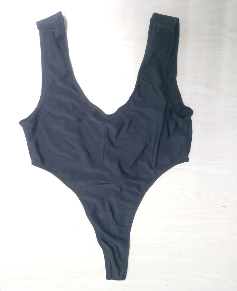 Strój kąpielowy na lato cienki t-krocza Backless Shapewear Bikini kostium kąpielowy Mercerizing wysokie cięcie trójkąt Onesie miś Sukumizu body