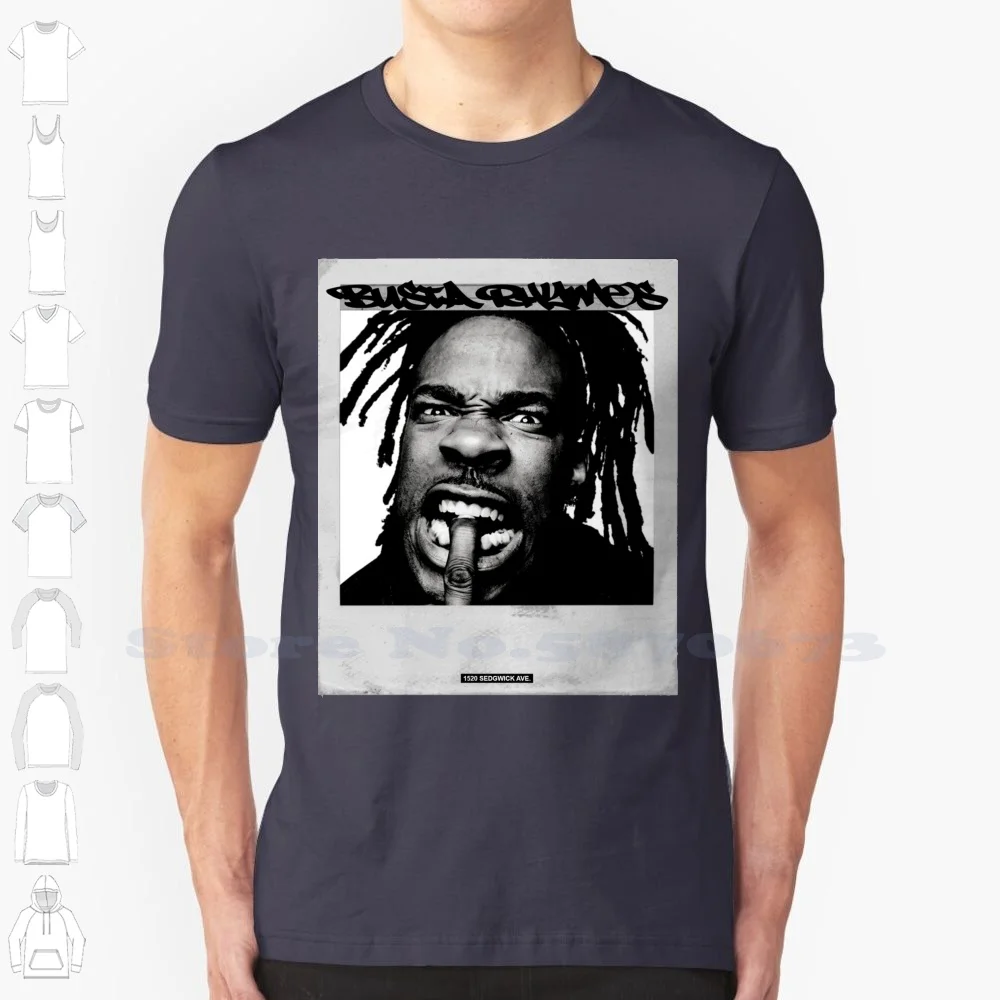 Busta Rhymes 100% Cotton T-Shirt Rap Music Boom Bap 90S Hip Hop R A The Rugged Man Ra The Rugged Man Pharoahe Monch Organized