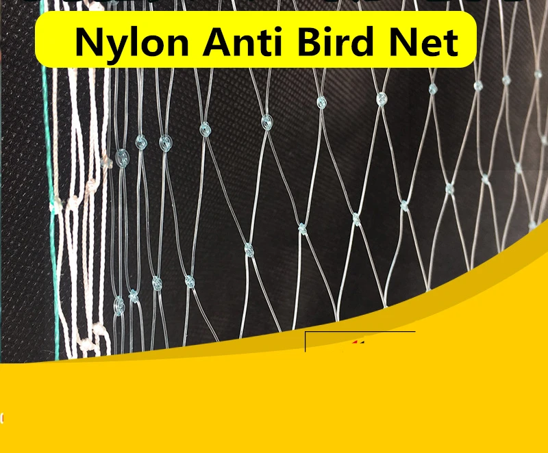 Nylon Anti Bird Net Netting Mesh For Fruit Crop Plant Tree Bird-Preventing Netting Light Blue