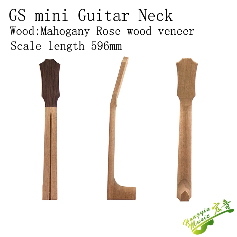 36in GS Style Guitar  596mm Chord Length Neck Head Mahogany Okoume Wood Neck Rosewood Head Plate Semi-manufactures