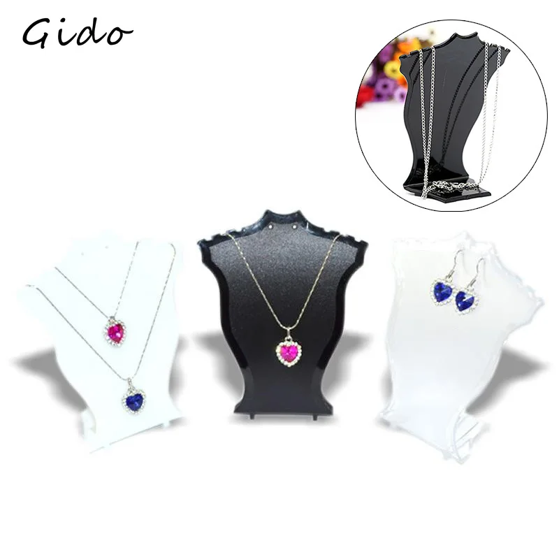 

Pendant Necklace Chain Earring Jewelry Bust Display Stand Showcase Rack Convenient Gentle