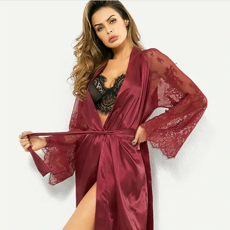 Albornoz Sexy a la moda para mujer, ropa de dormir para vestidos de novia, vestidos de novia de talla grande, ropa interior de tentación, camisón