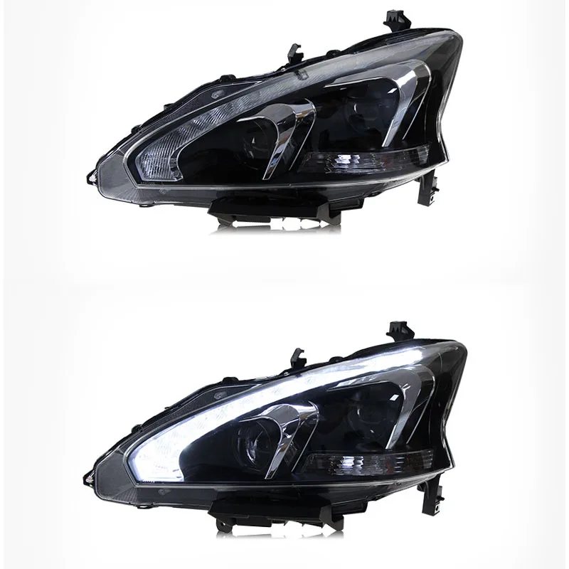 For Nissan Teana Headlights 2013-2015 Altima LED Headlight DRL Hid Option Head Lamp Angel Eye Beam Accessories