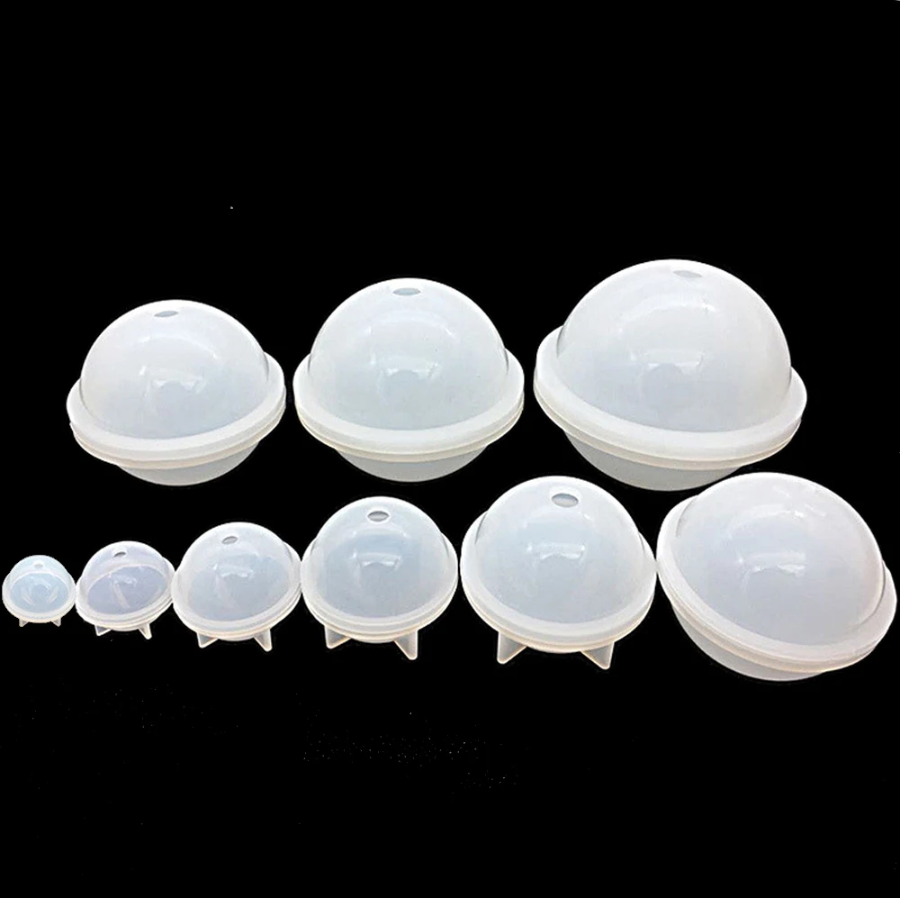 2-10CM 3D Kula Kula Silikonowa Forma Okrągła Przezroczysta Forma do Żywicy UV Żywica Epoksydowa Artykuły Rzemieślnicze Żywica Epoksydowa Miękka Forma — zdjęcie 3
