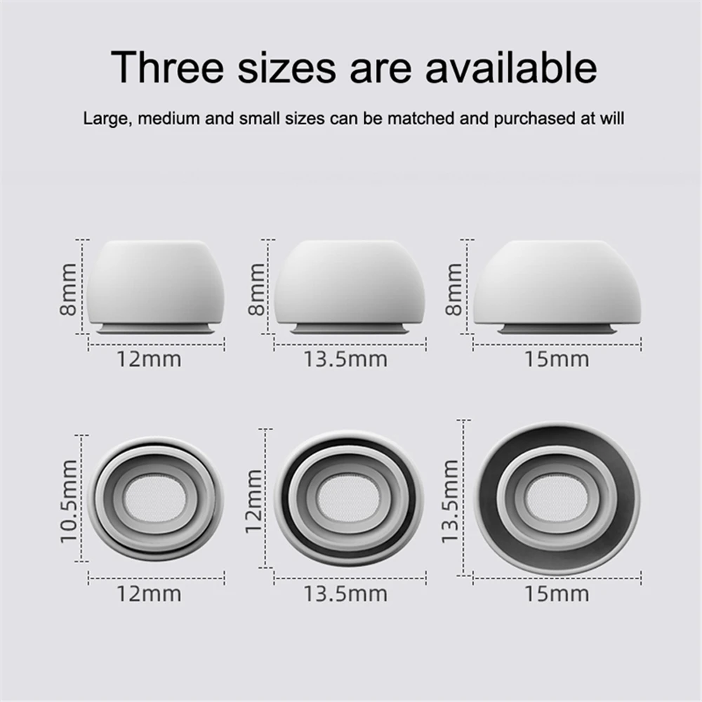 Nuovi auricolari in Silicone morbido suggerimenti per auricolari Cover per auricolari per iPhone Airpods Pro 1 paio L M S Size auricolari per cuffie per Airpods 3