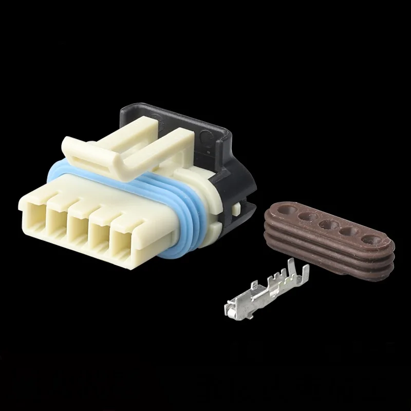 100 Sets 5 Pin Auto EGR Valve Cable Connector Waterproof Female Plug Sockets