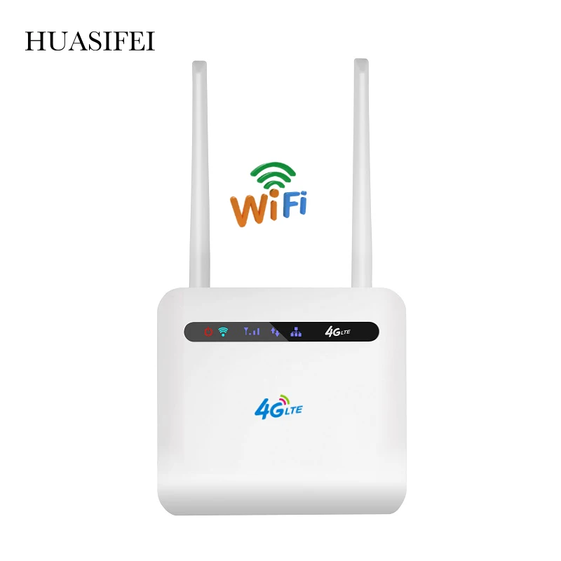 HUASIFEI Router 4g Sim Card 300Mbps Wireless CPE 3G/4G LTE Modem Mobile Wifi Hotspot With Sim Card Slot For Indoor Home 2020 New