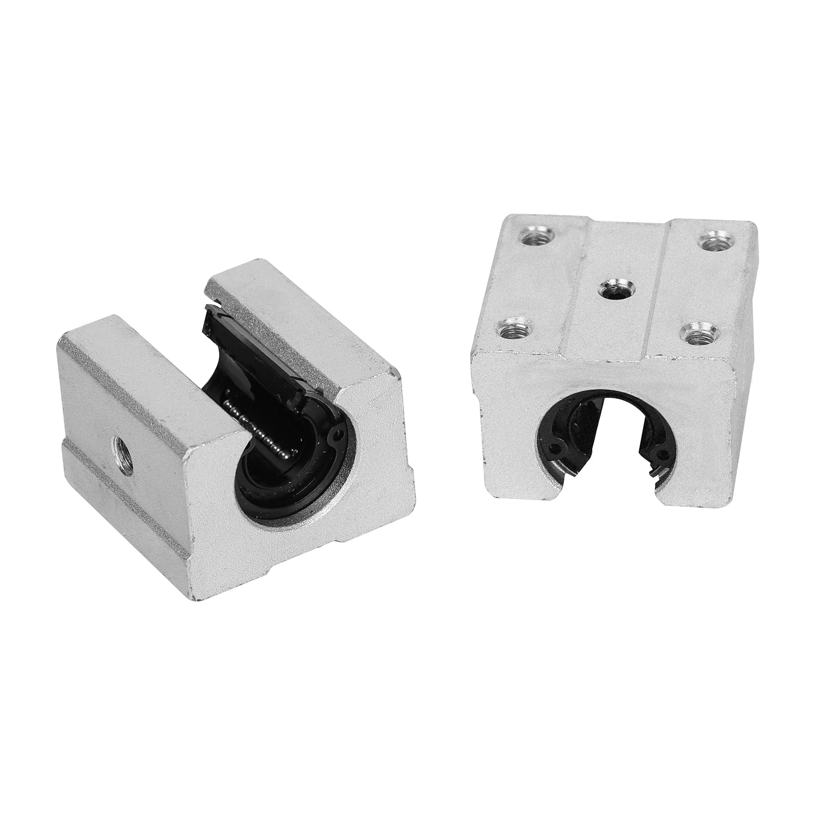 2Pcs/Lot SBR12UU Open Linear Motion Ball Bearing Slide Unit Bushing(12MM Inner Dia. ) For CNC Machine Sliding, 3D Printer Parts