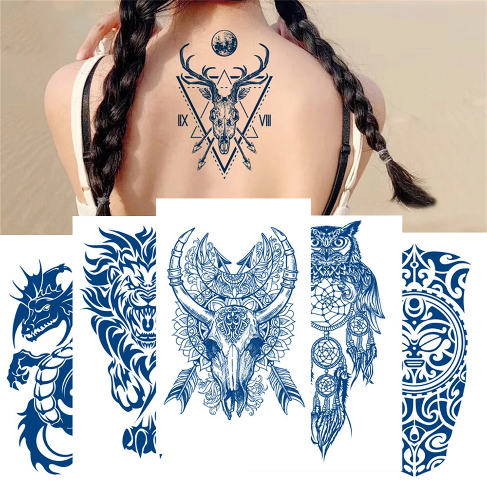 Juice Lasting Ink Tattoos 2 Weeks Lasting Temporary Waterproof Transfer Tattoo Butterfly Wing Body Art Arm Fake Tattoo Sticker