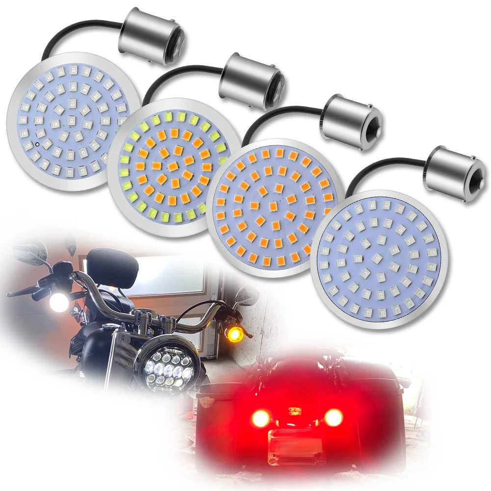 1157 LED Turn Signal Harley 1156 Motorcycle LED Turn Signal Lights For Harley Davidson Touring Street Glide Road King Motorcycle