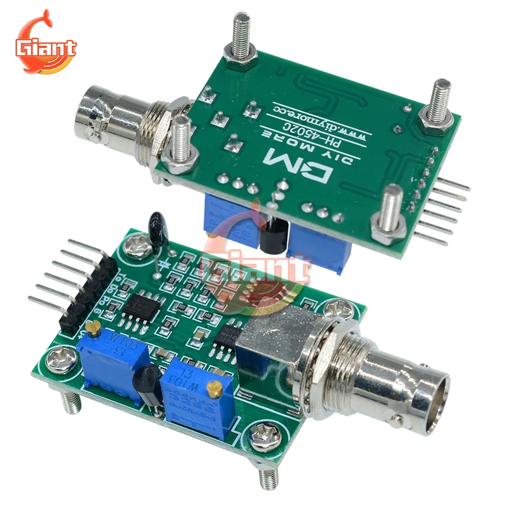 Imagem -02 - Detecção de Valor de ph Líquido Detectar Módulo de Teste de Controle de Monitoramento Módulo Mais Bnc ph Eletrodo Sonda Ds18b20 Cabo Ph4502c