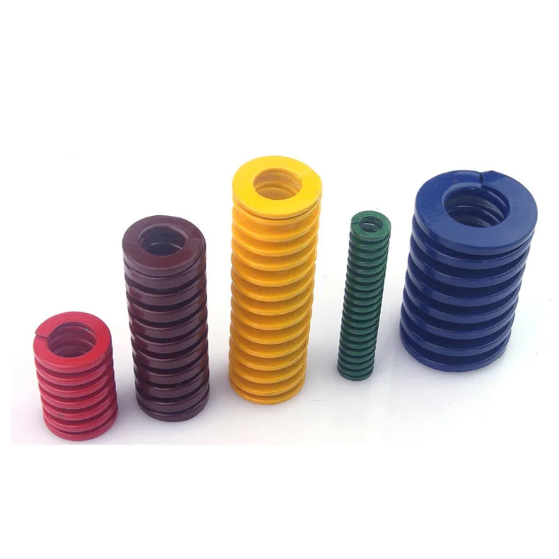 Troquel de compresión para estampado en espiral, 1/2/3 unidades, Primavera, amarillo, azul, rojo, verde, marrón, OD18mm, ID9mm, L20-150mm