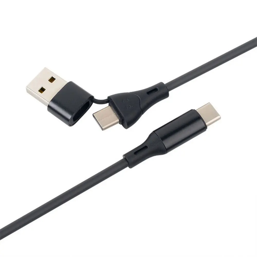 2 em 1 pd 60w cabo de carregamento carregador de carregamento rápido cabo usb para tipo-c cabo usb para carregamento & transmissão de dados para xiaomi/huawei