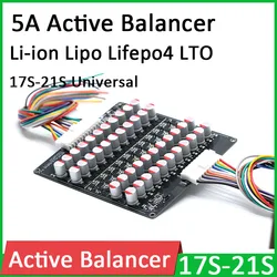 17S 18S 19S 20S 21S 5A Active Equalizer Balancer Li ion Polymer Lifepo4 LTO Lithium Battery BMS Energy transfer Balance board