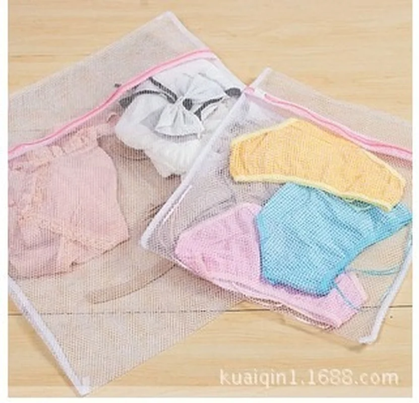 1PC Washing Machine Mesh Net Bags Laundry Bag Durable Zipped Wash Bags Washing Mesh Net Underwear Bra Clothes Sock Durable