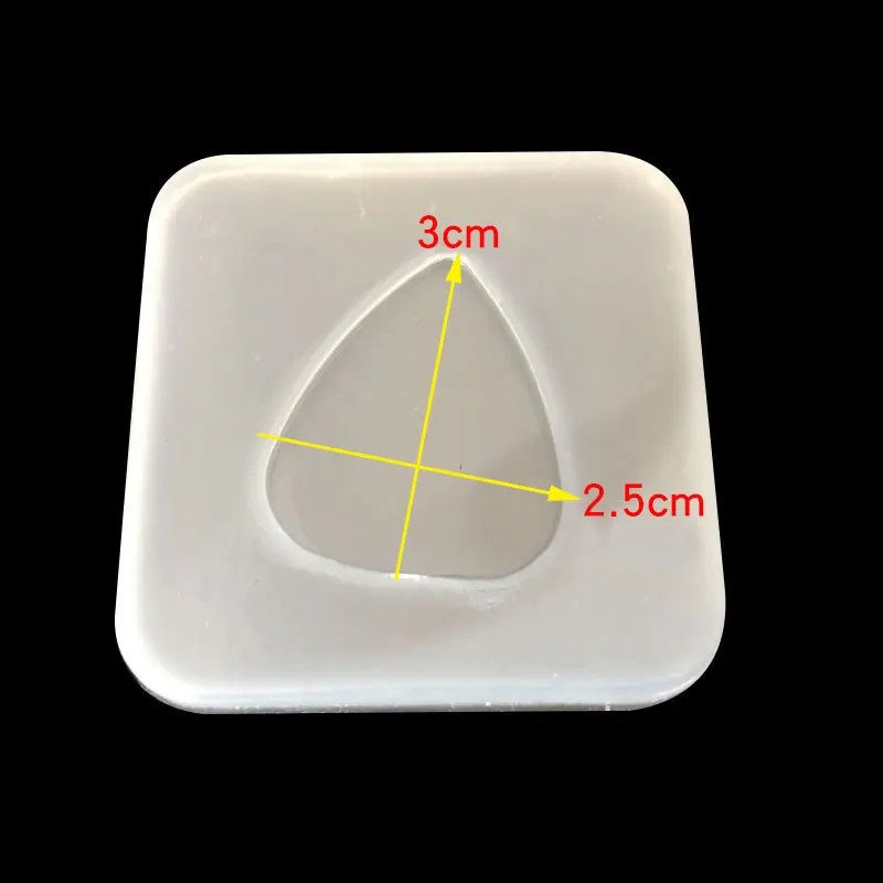 3pcs UV Resin Jewelry Silicone Mold Trigonometric Rubber Stamp Resin Charms Molds For DIY Intersperse Decorate Making Jewelry